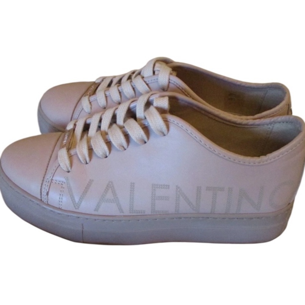 Valentino Pink Nude Lace-Up Platform Sneaker size 7 - Picture 4 of 8